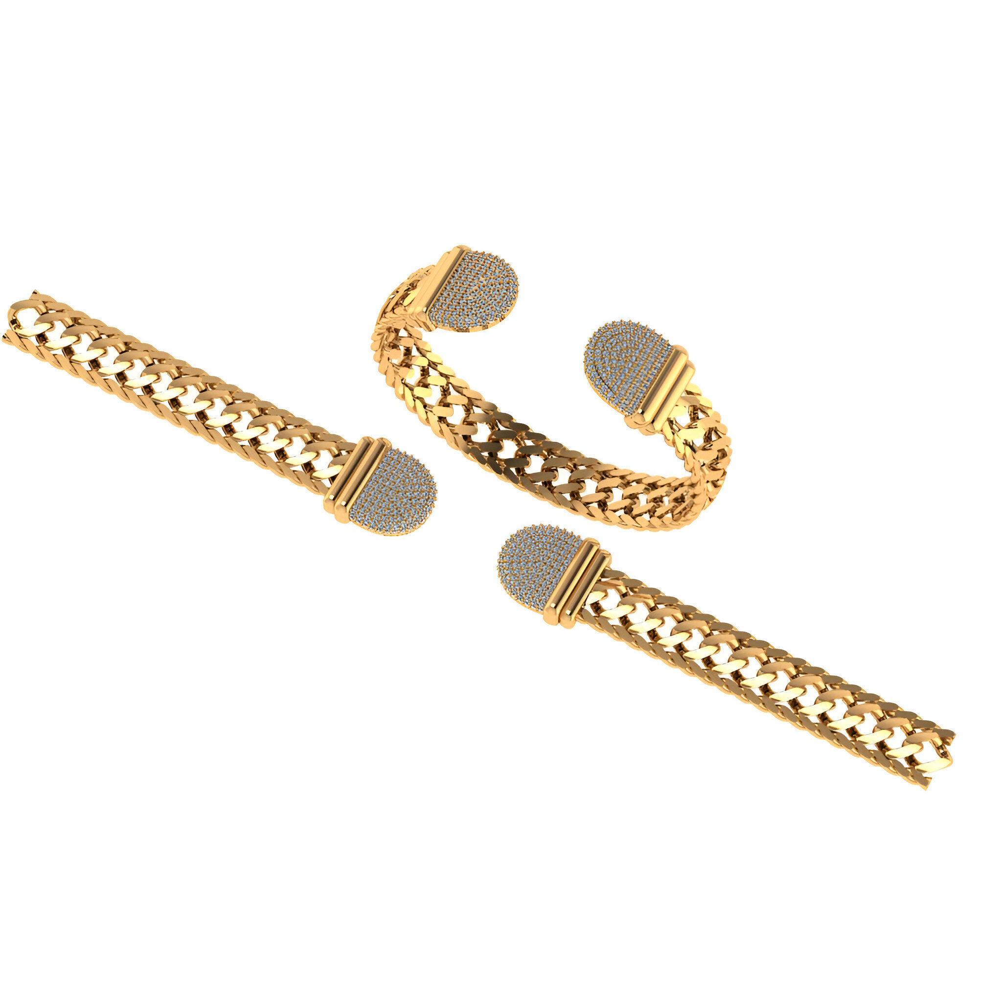 Braided Silver Endcap Bracelet with intricate silver braiding and stylish endcaps.