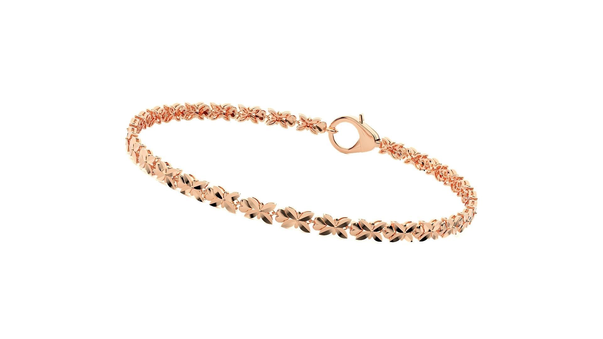 Tiny Butterfly Charm Bracelet with delicate butterfly charm and fine chain.