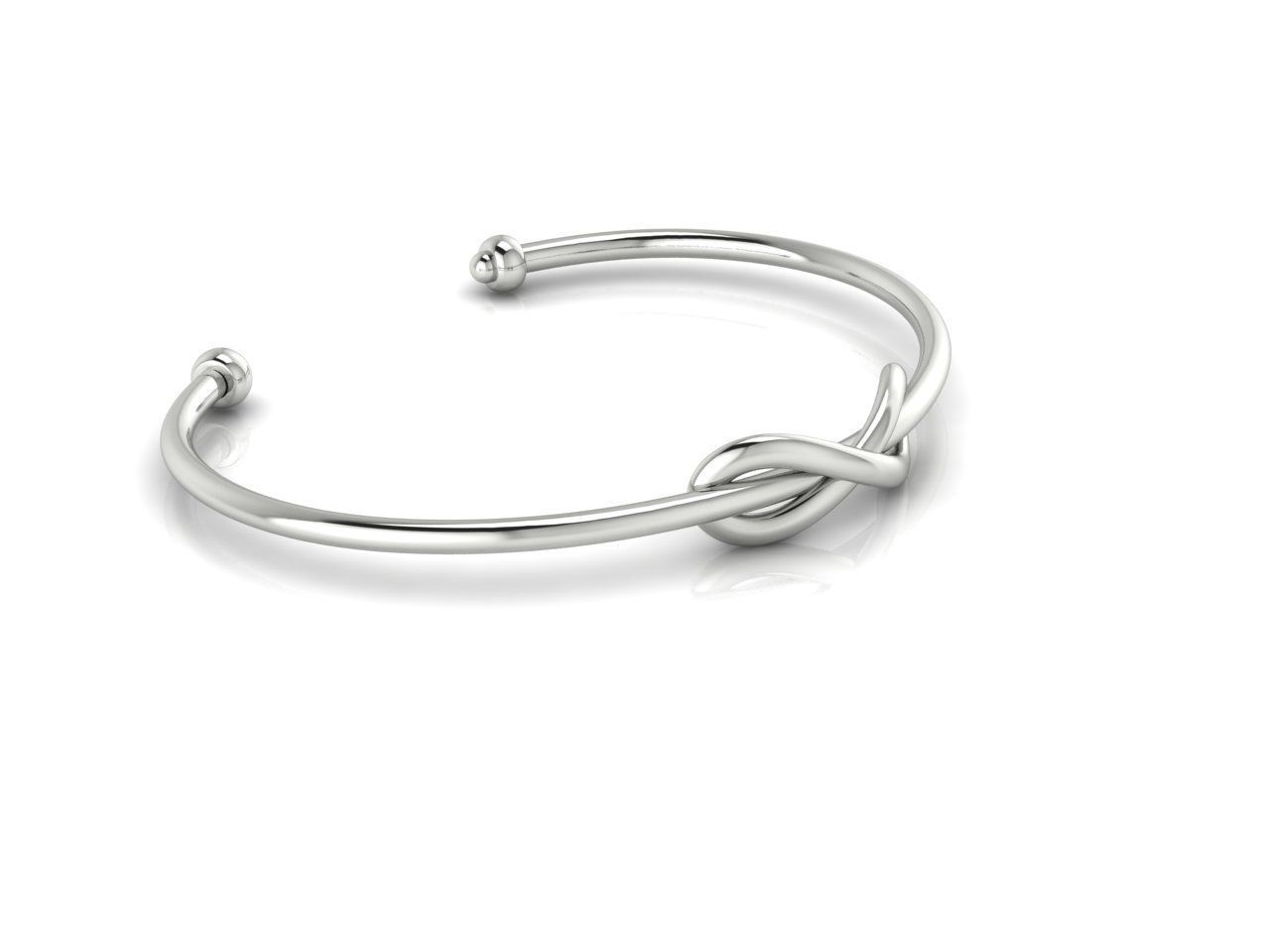 Stylish Eternity Silver Bracelet featuring a sleek eternity design with sparkling accents, crafted from recycled silver.