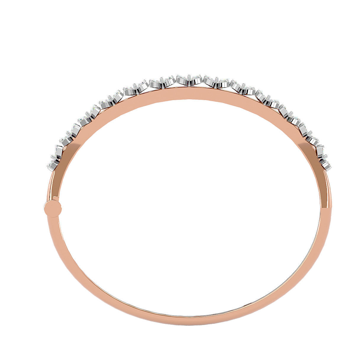 Elegant Radiant Blossom Bracelet with high-polished recycled silver and intricate floral design.