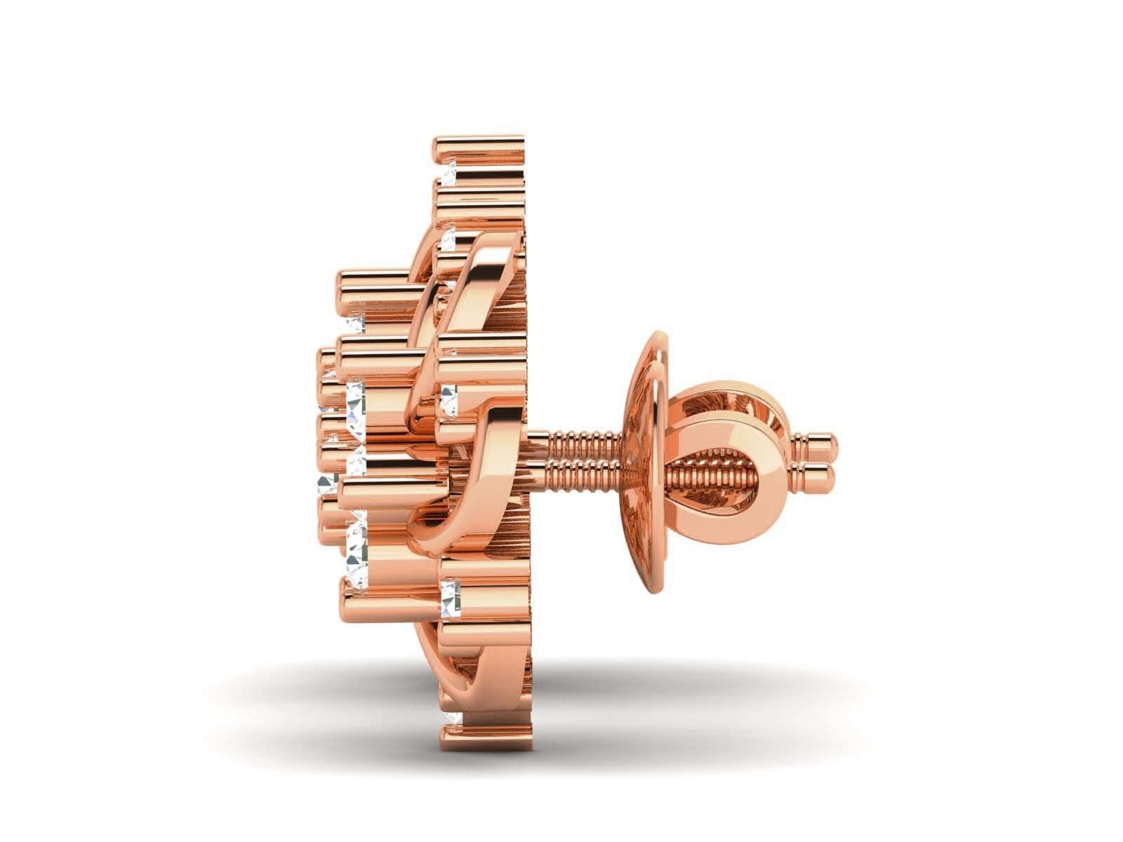 Dainty Floral Curl Earrings with elegant floral design, perfect for adding a touch of sophistication to any outfit.