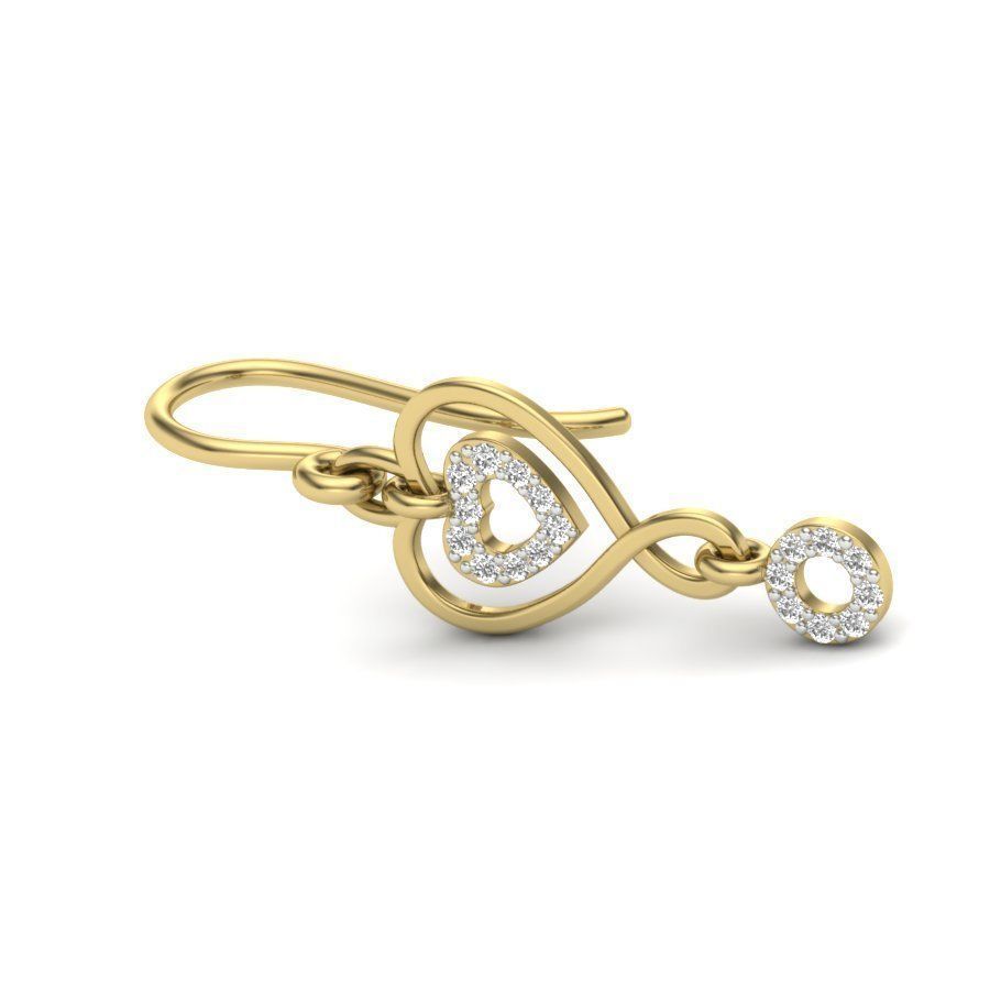 Swing Heart Silver Earrings with elegant heart design and graceful swing for added charm and sophistication