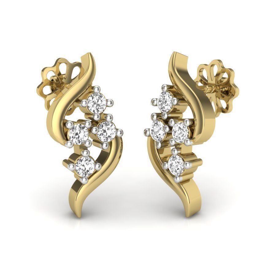 Exquisite Floral Silver Earrings with intricate floral design and high-quality craftsmanship.