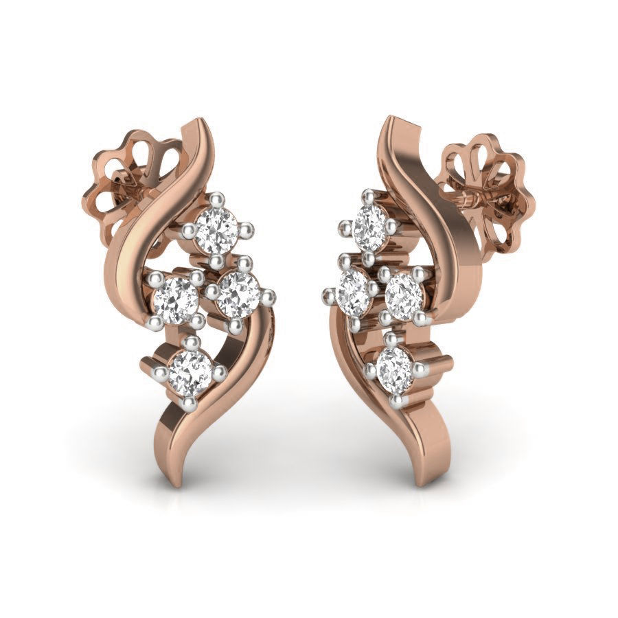 Exquisite Floral Silver Earrings with intricate floral design and high-quality craftsmanship.
