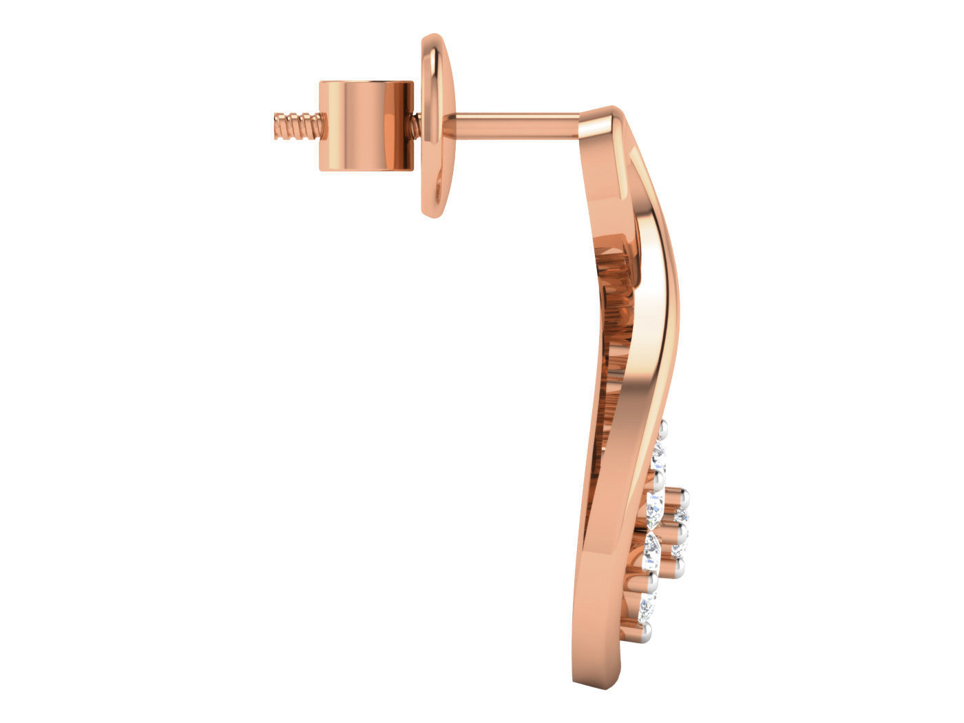 Sparkling Teardrop Stud Earrings with an elegant teardrop shape and dazzling accents.