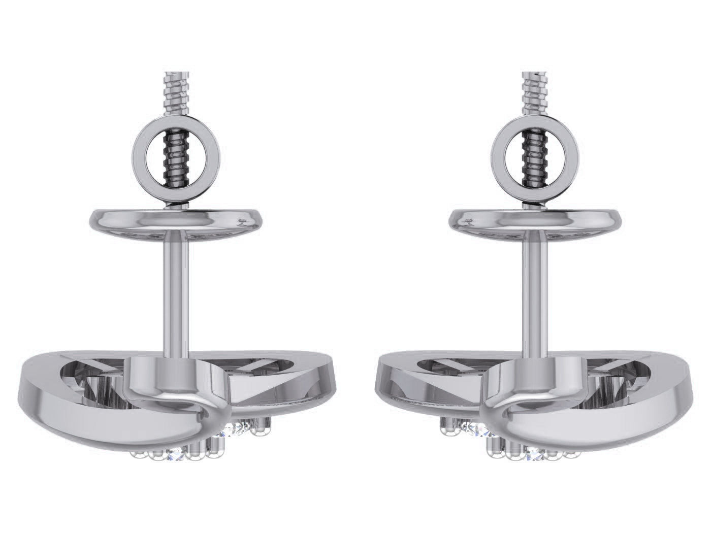 Sparkling Teardrop Stud Earrings with an elegant teardrop shape and dazzling accents.