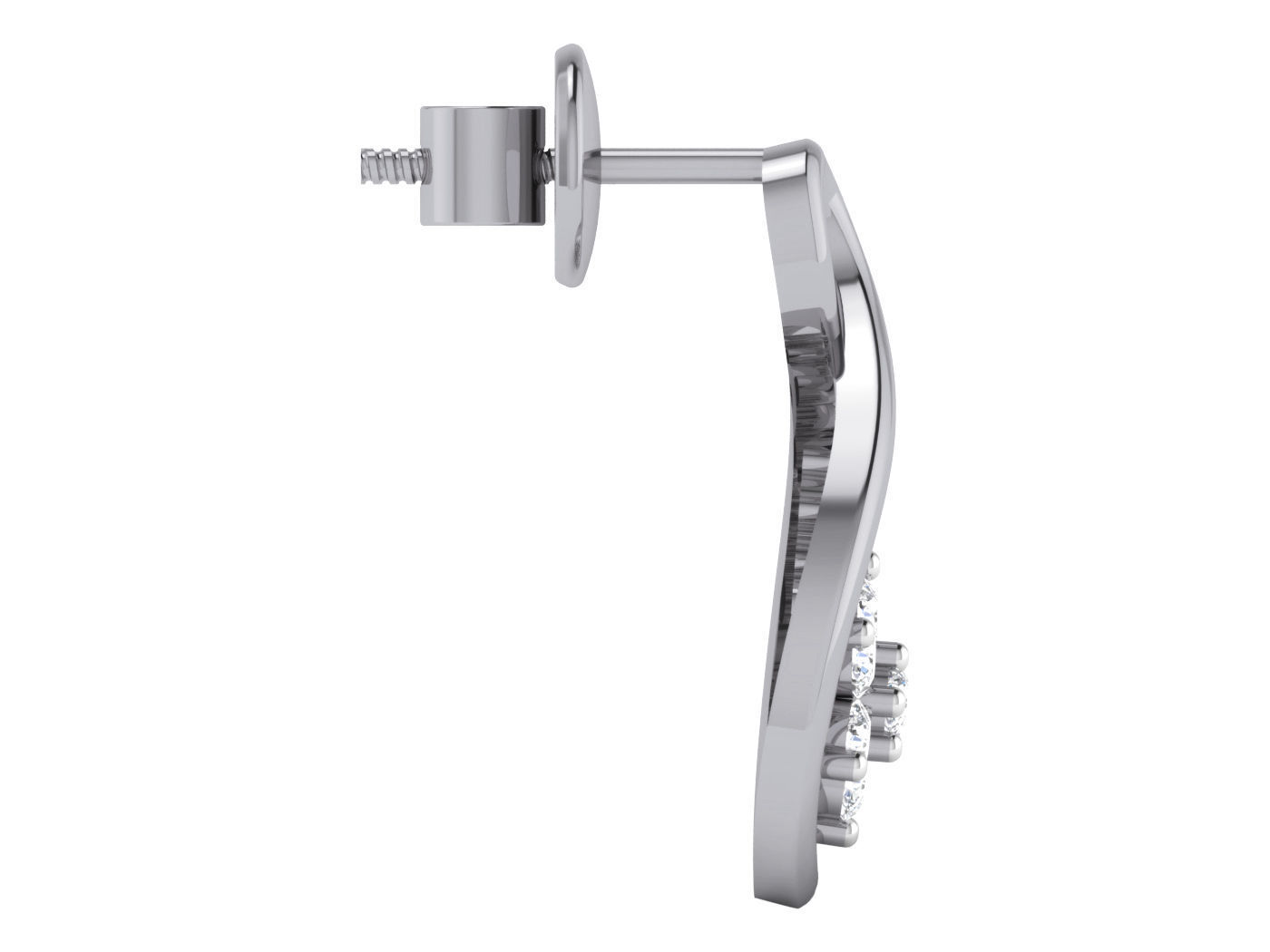 Sparkling Teardrop Stud Earrings with an elegant teardrop shape and dazzling accents.