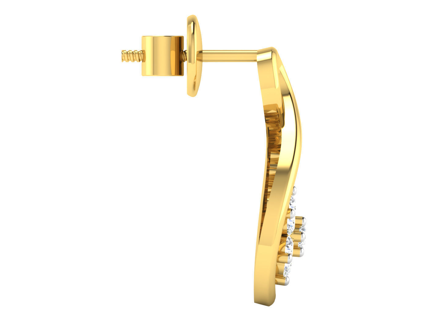 Sparkling Teardrop Stud Earrings with an elegant teardrop shape and dazzling accents.