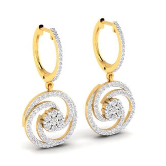 Elegant Spiral Silver Earrings featuring a polished sterling silver spiral design, perfect for adding a touch of sophistication to any outfit.