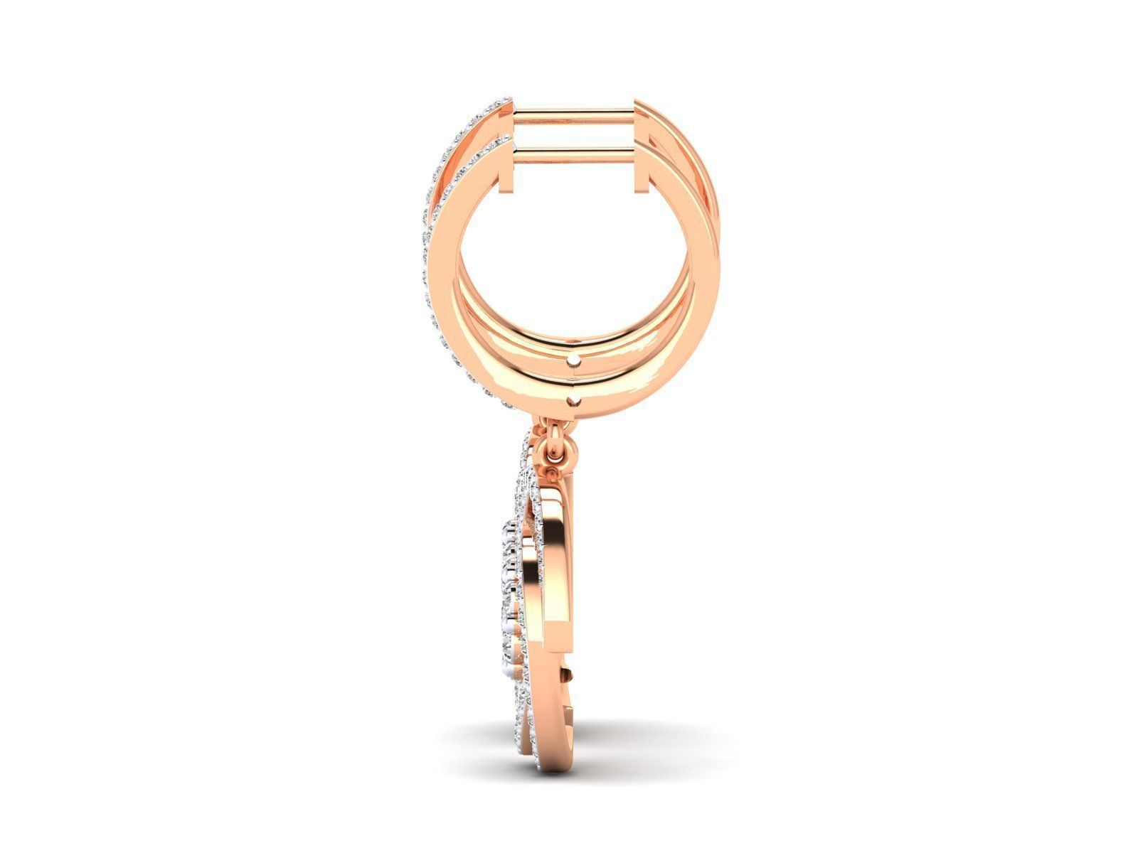 HFS-E019 (6) Elegant Spiral Silver Earrings featuring a polished sterling silver spiral design, perfect for adding a touch of sophistication to any outfit.