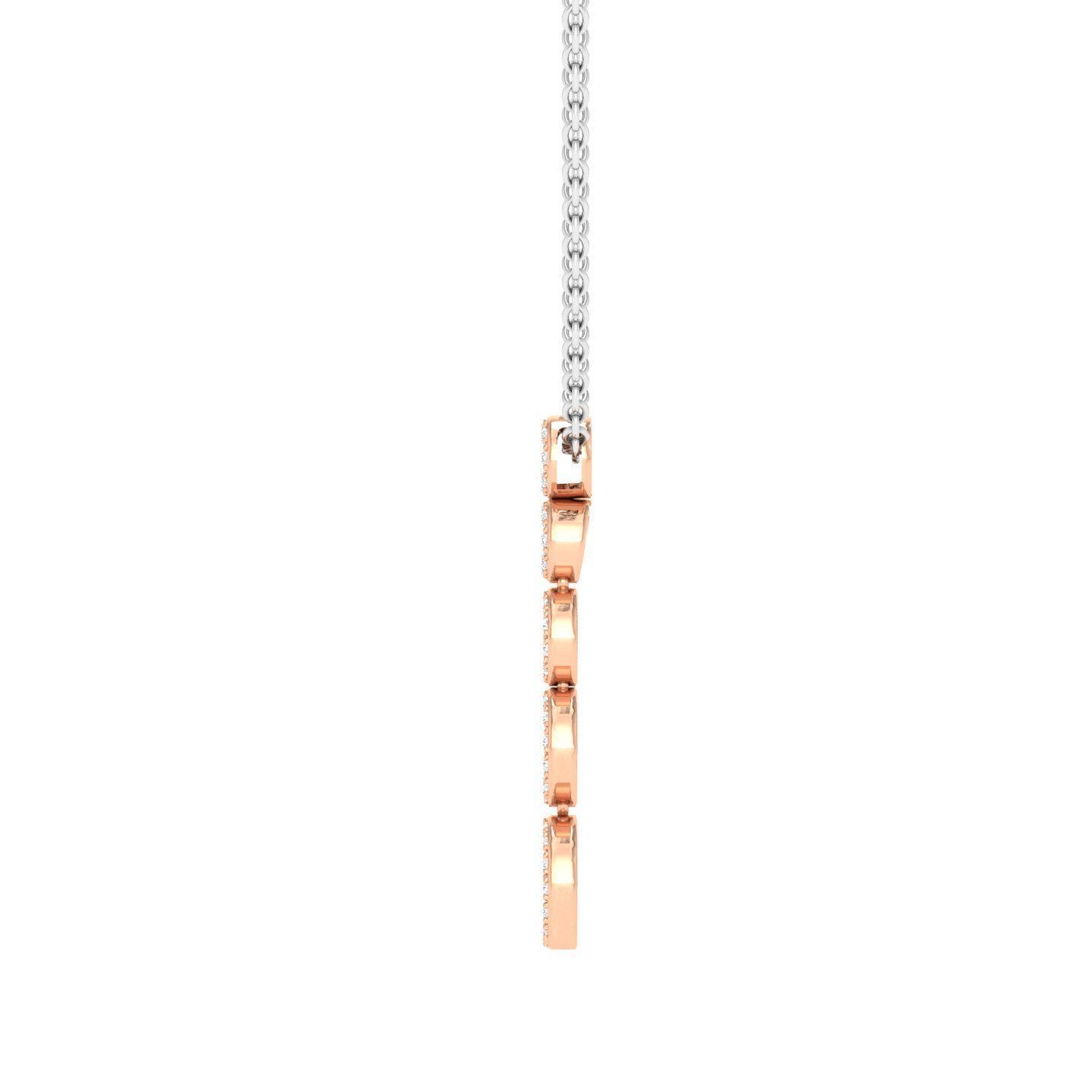 Elegant Silver Cascading Necklace with sparkling gems