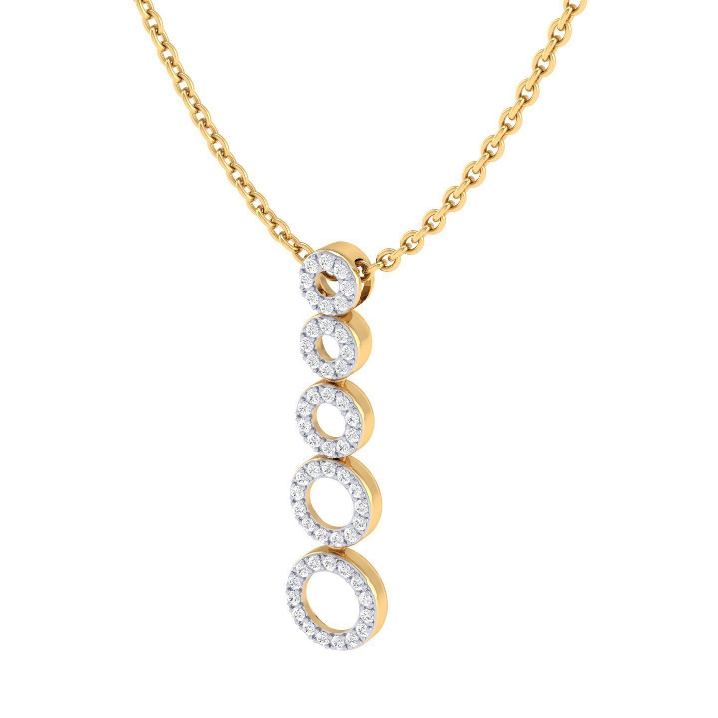 Elegant Silver Cascading Necklace with sparkling gems