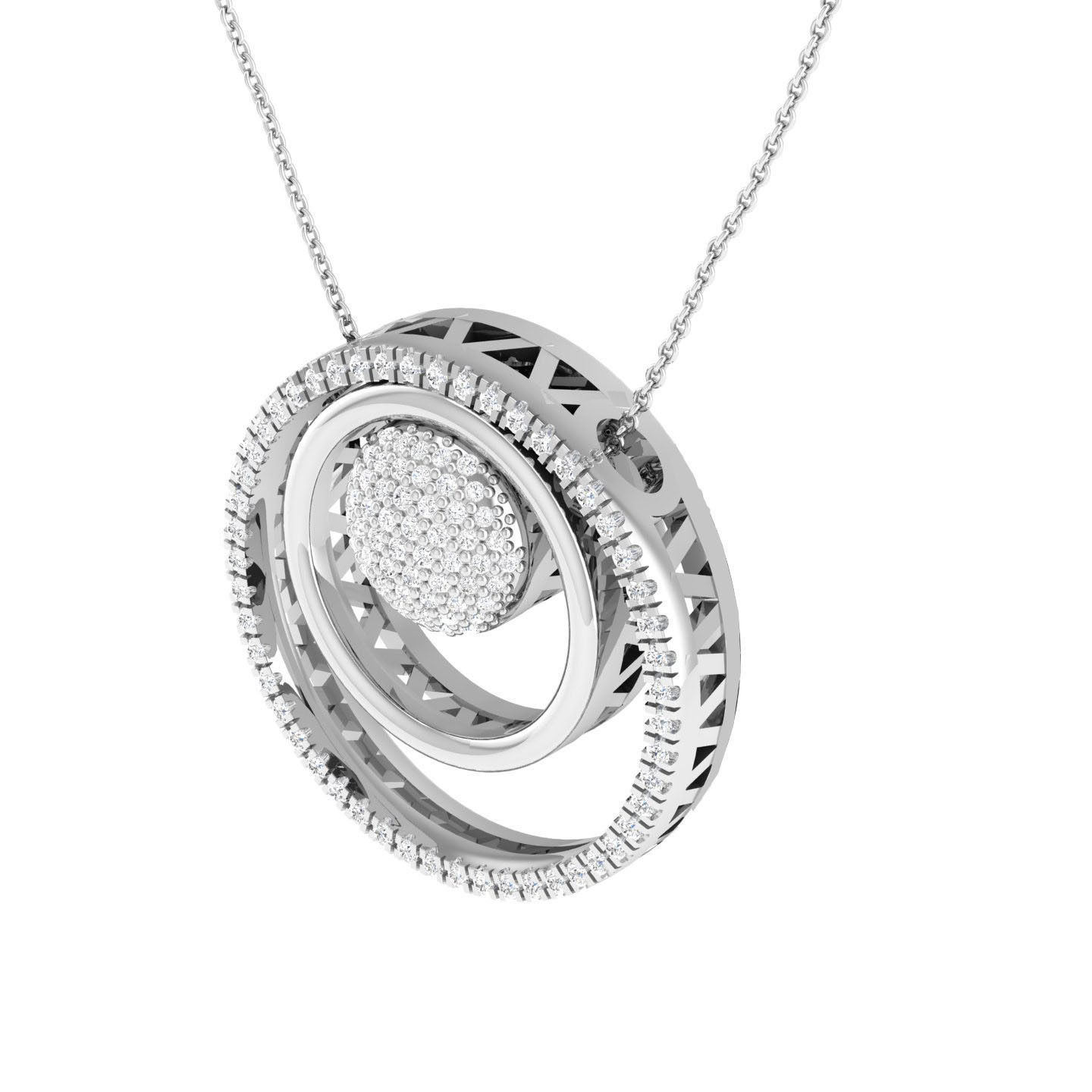 Silver Infinity Circle Necklace with a classic and elegant design