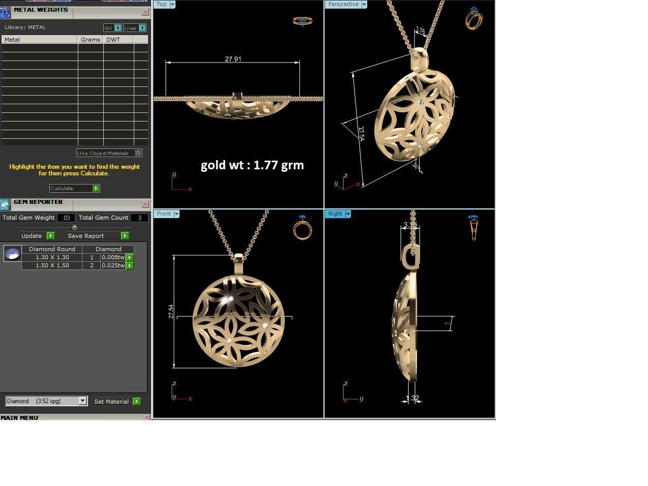 Elegant Silver Floral Cut-Out Pendant on Chain