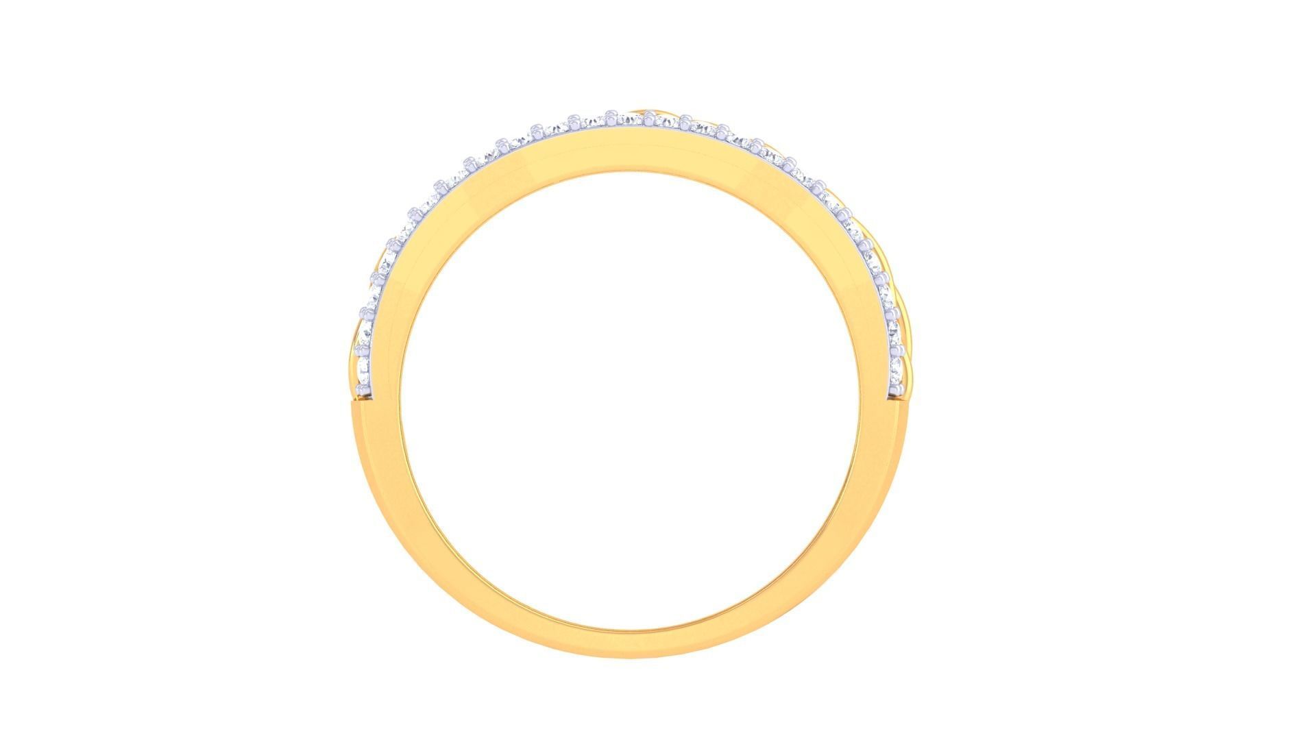 Silver braided ring with sparkling gemstones