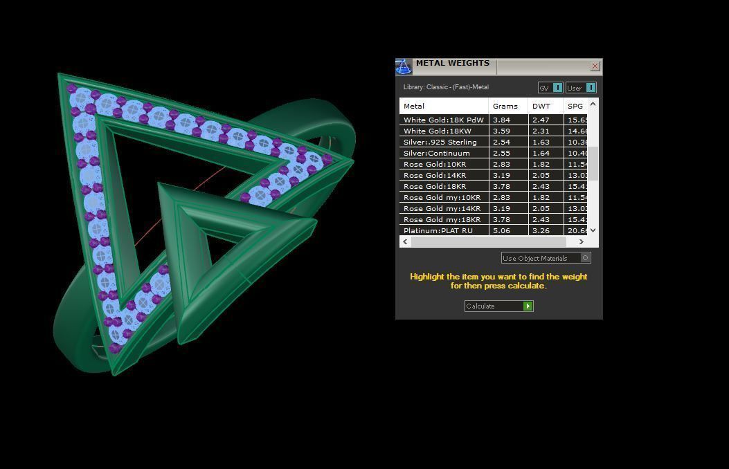 HFS-R0026 (12) Triangle Radiance Silver Ring featuring a modern triangle design with radiant gemstones.