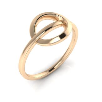 Eternal Loop Silver Ring featuring a unique intertwined loop design, crafted from high-quality sterling silver.