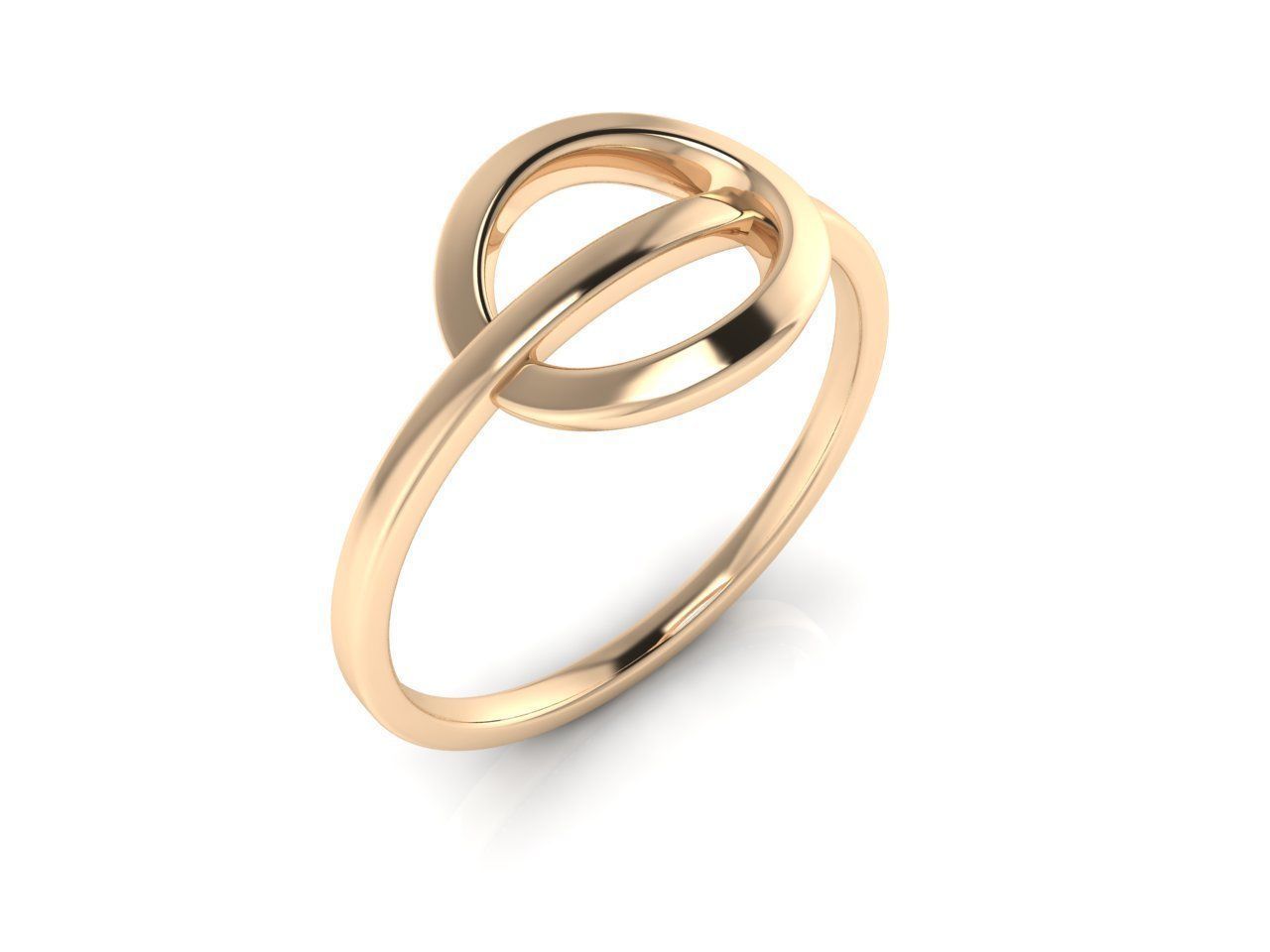 Eternal Loop Silver Ring featuring a unique intertwined loop design, crafted from high-quality sterling silver.