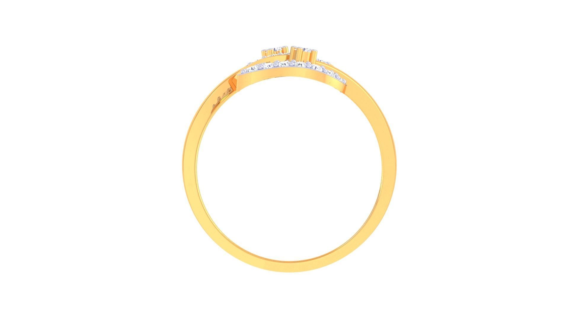 A beautiful ring with intertwined heart and leaf shapes, adorned with sparkling stones set in sterling silver.