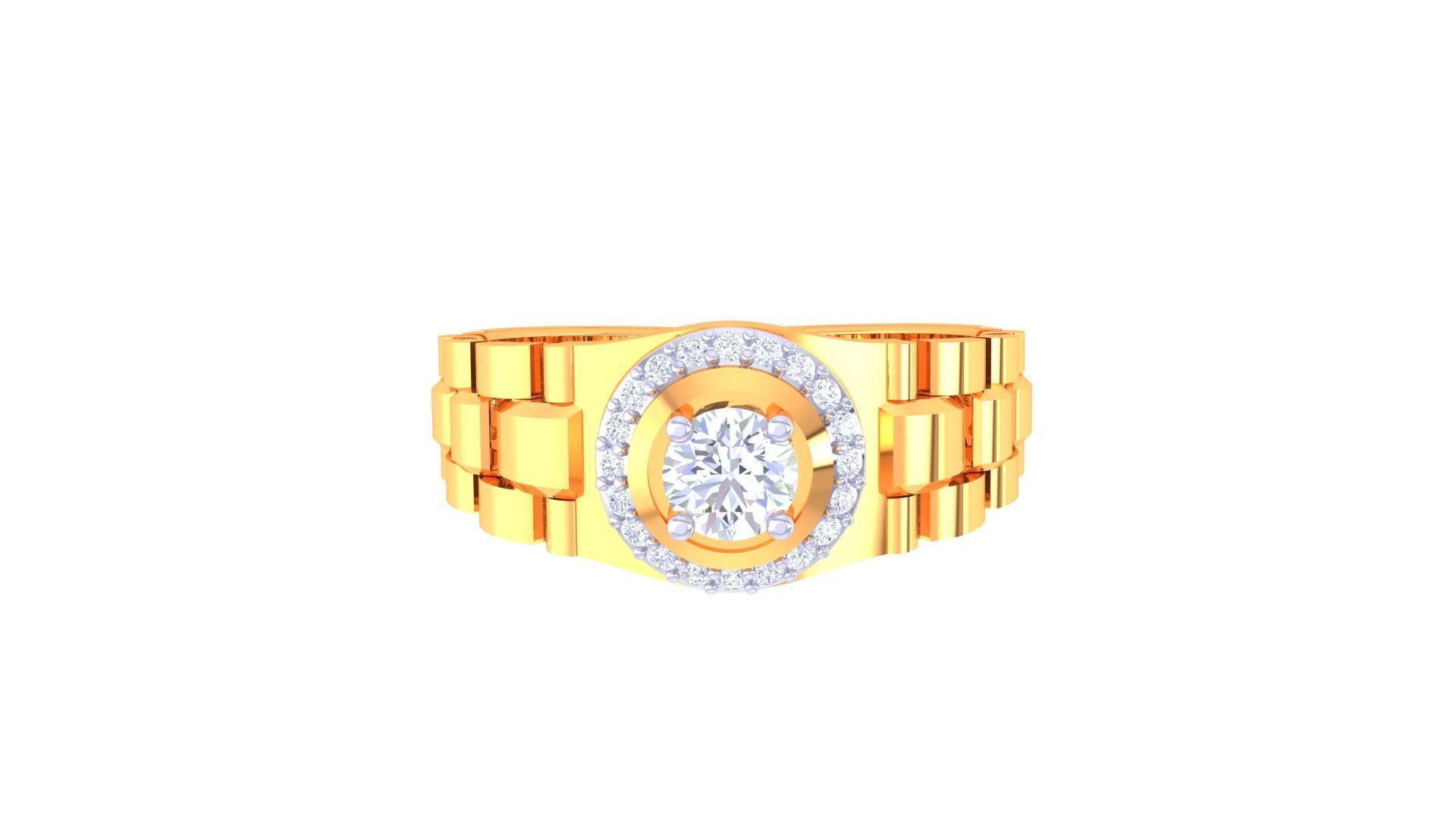 Classic Sparkle Halo Ring featuring a central stone surrounded by shimmering accents for a dazzling effect.