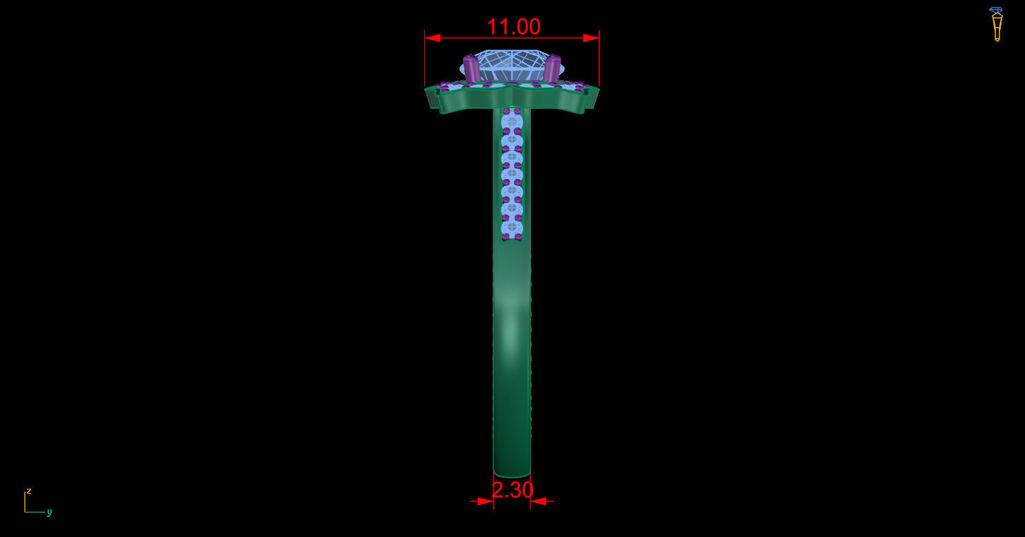 Silver Sparkle Solitaire Ring with a single sparkling gemstone.