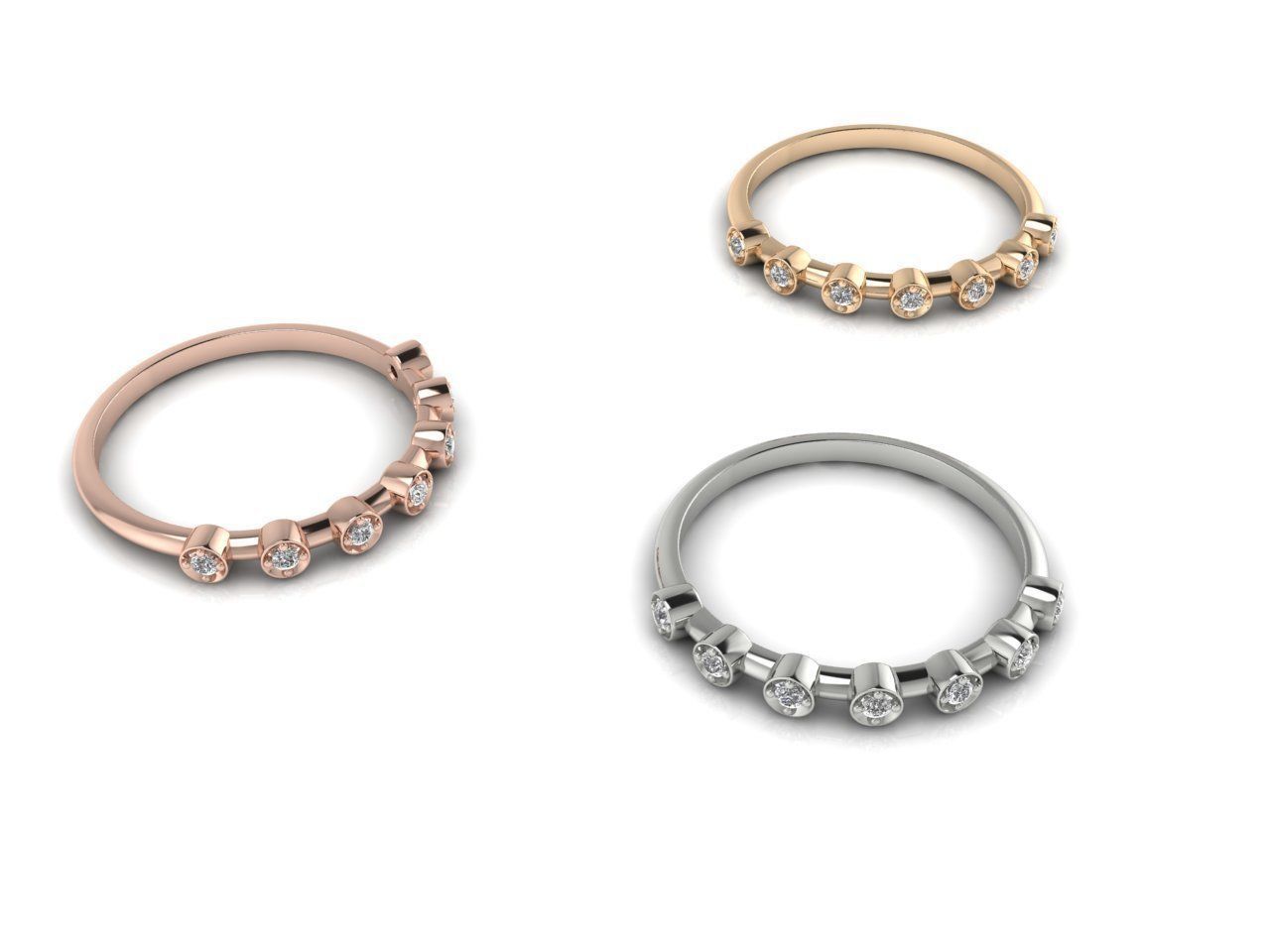 Elegant Beaded Gem Ring with beaded sparkling gemstones.