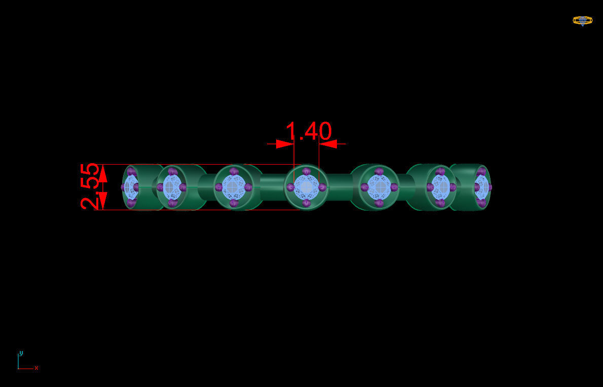 Elegant Beaded Gem Ring with beaded sparkling gemstones.