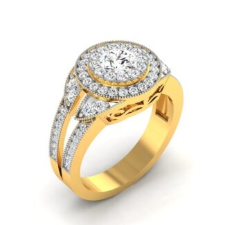 Elegant silver ring with sparkling stones