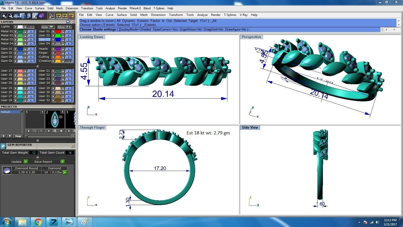 A delicate silver ring featuring a vine of small, sparkling leaves.