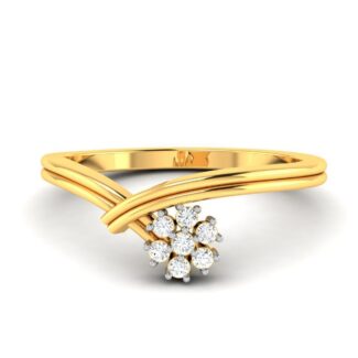 Nature-Inspired Silver Ring with flower motif