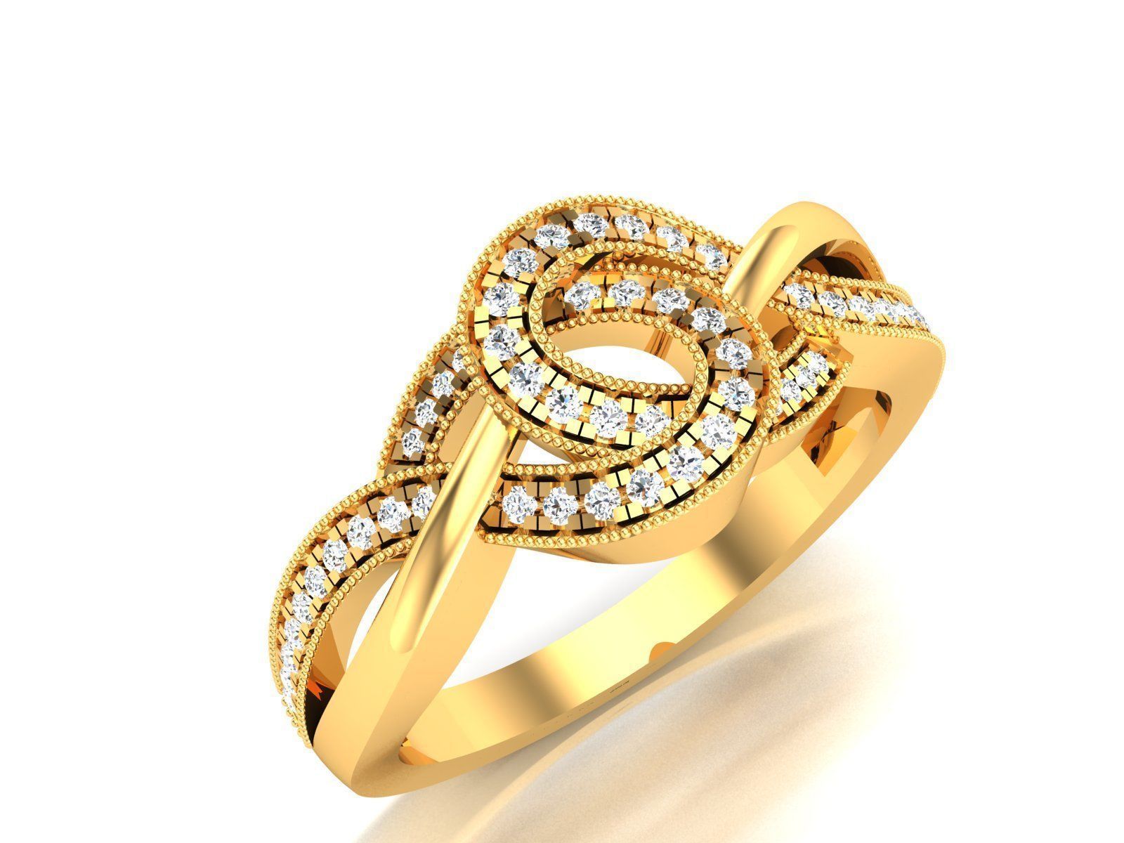 Infinity Twist Silver Ring with elegant twist design