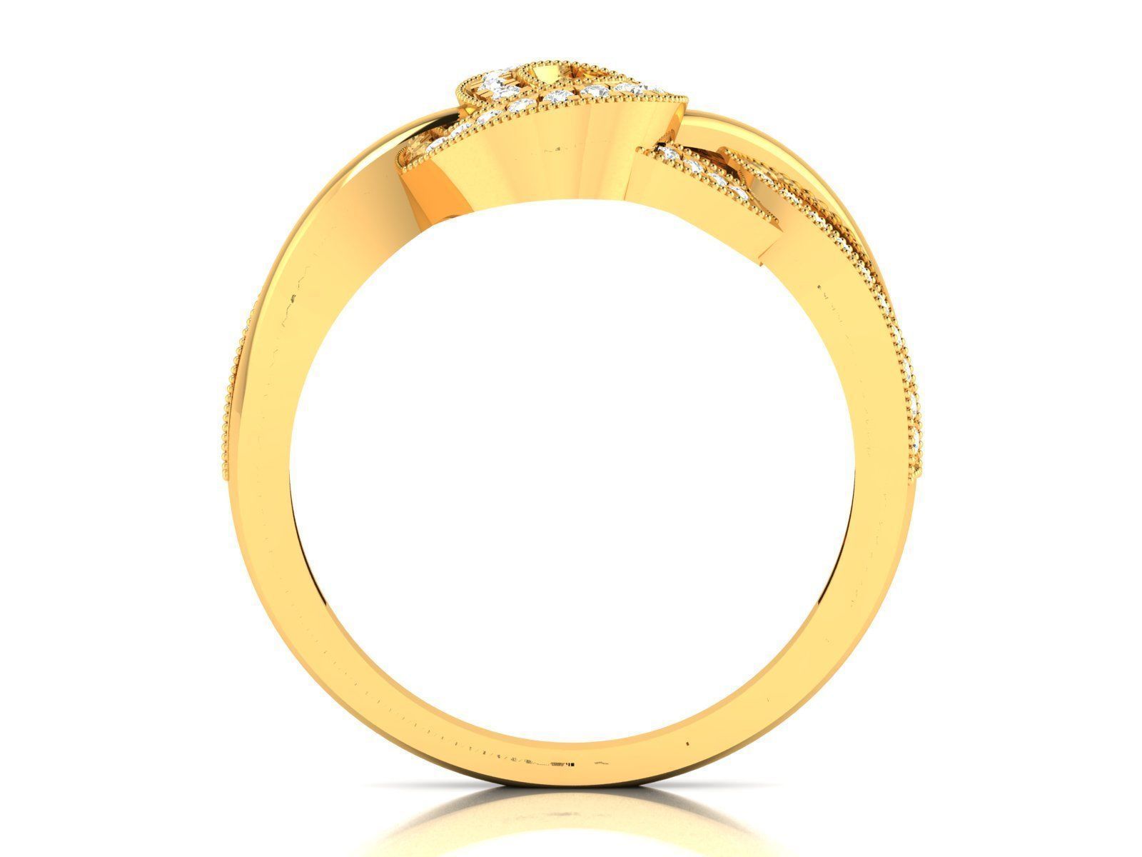 Infinity Twist Silver Ring with elegant twist design