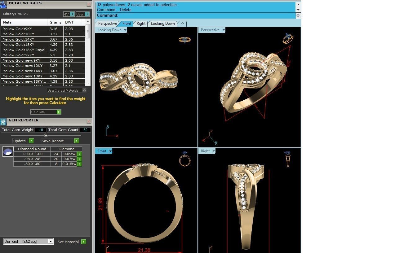 Infinity Twist Silver Ring with elegant twist design