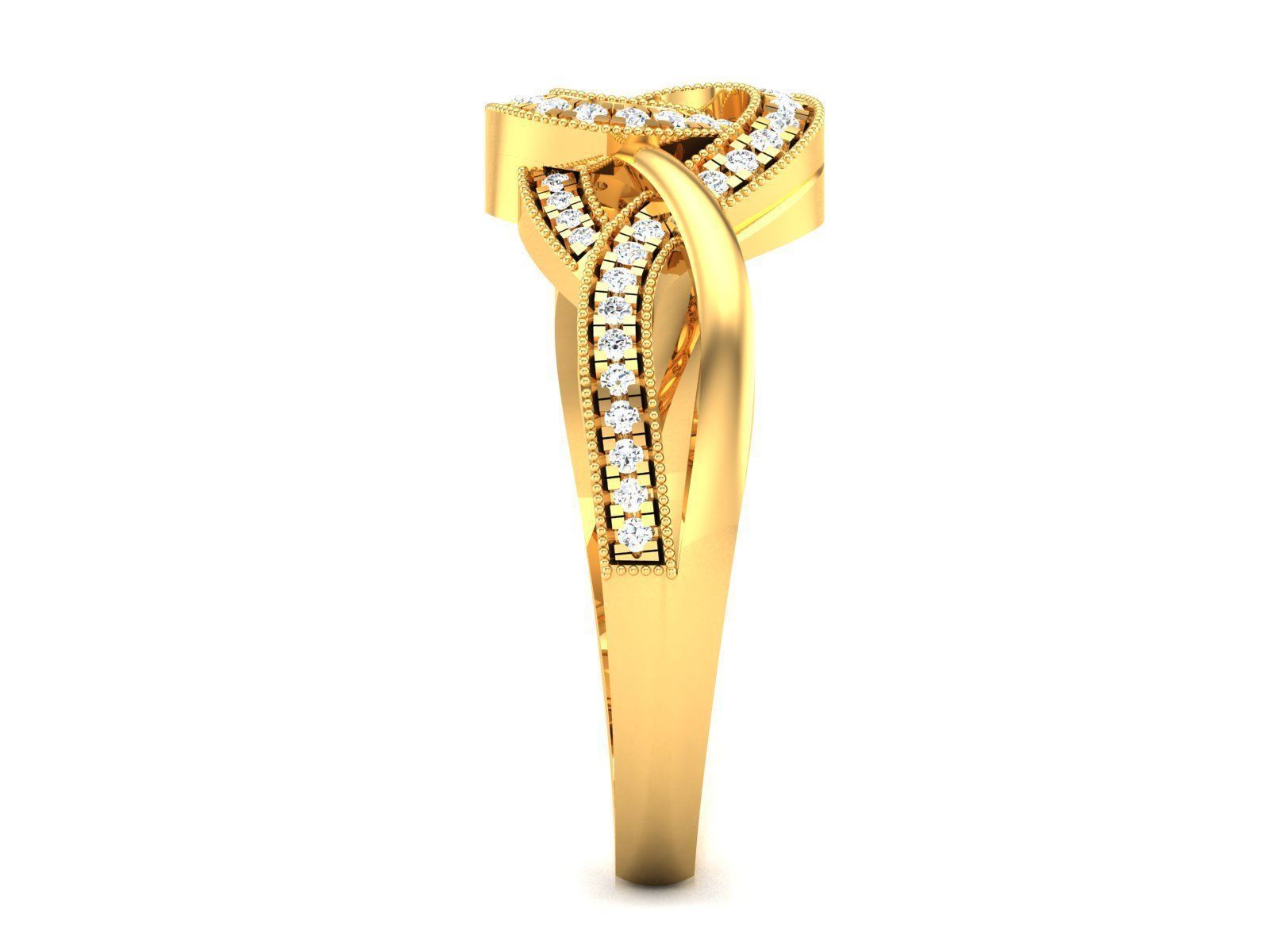 Infinity Twist Silver Ring with elegant twist design