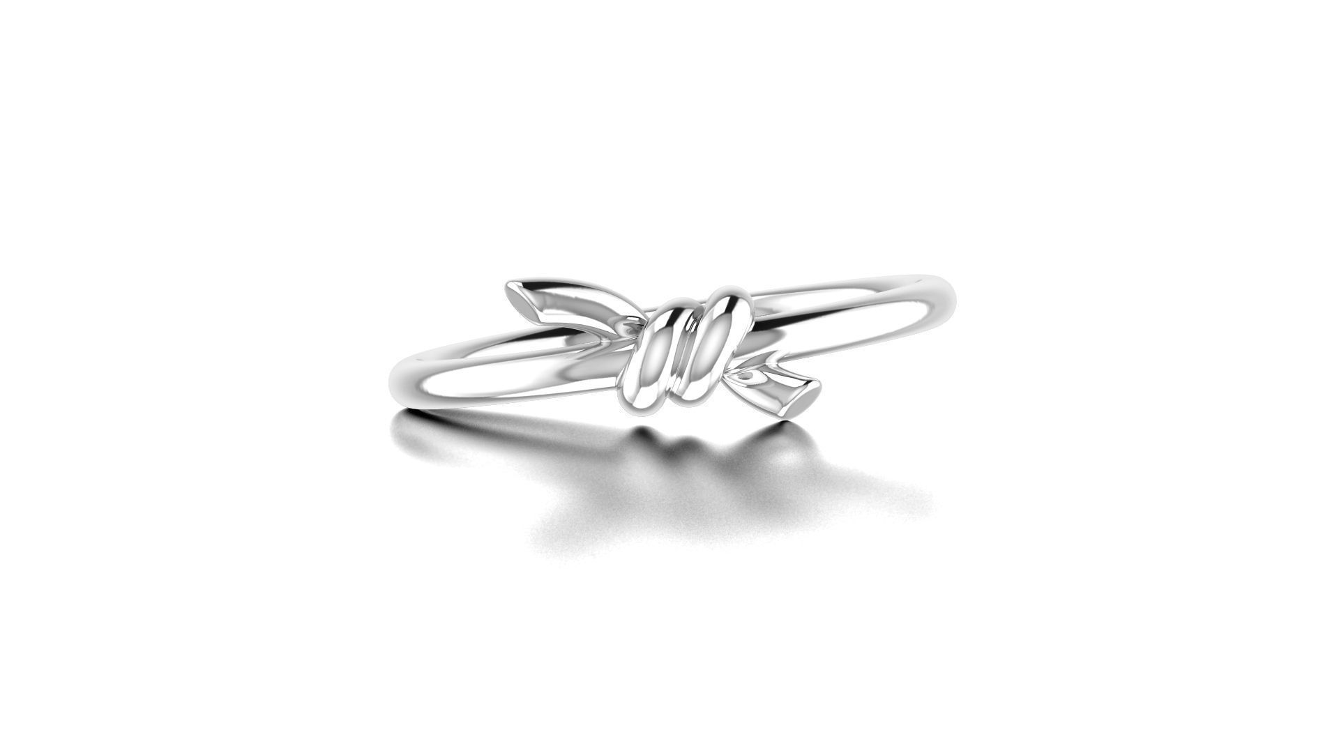 Elegant Knot Silver Ring featuring a sophisticated knot design crafted in high-quality sterling silver.