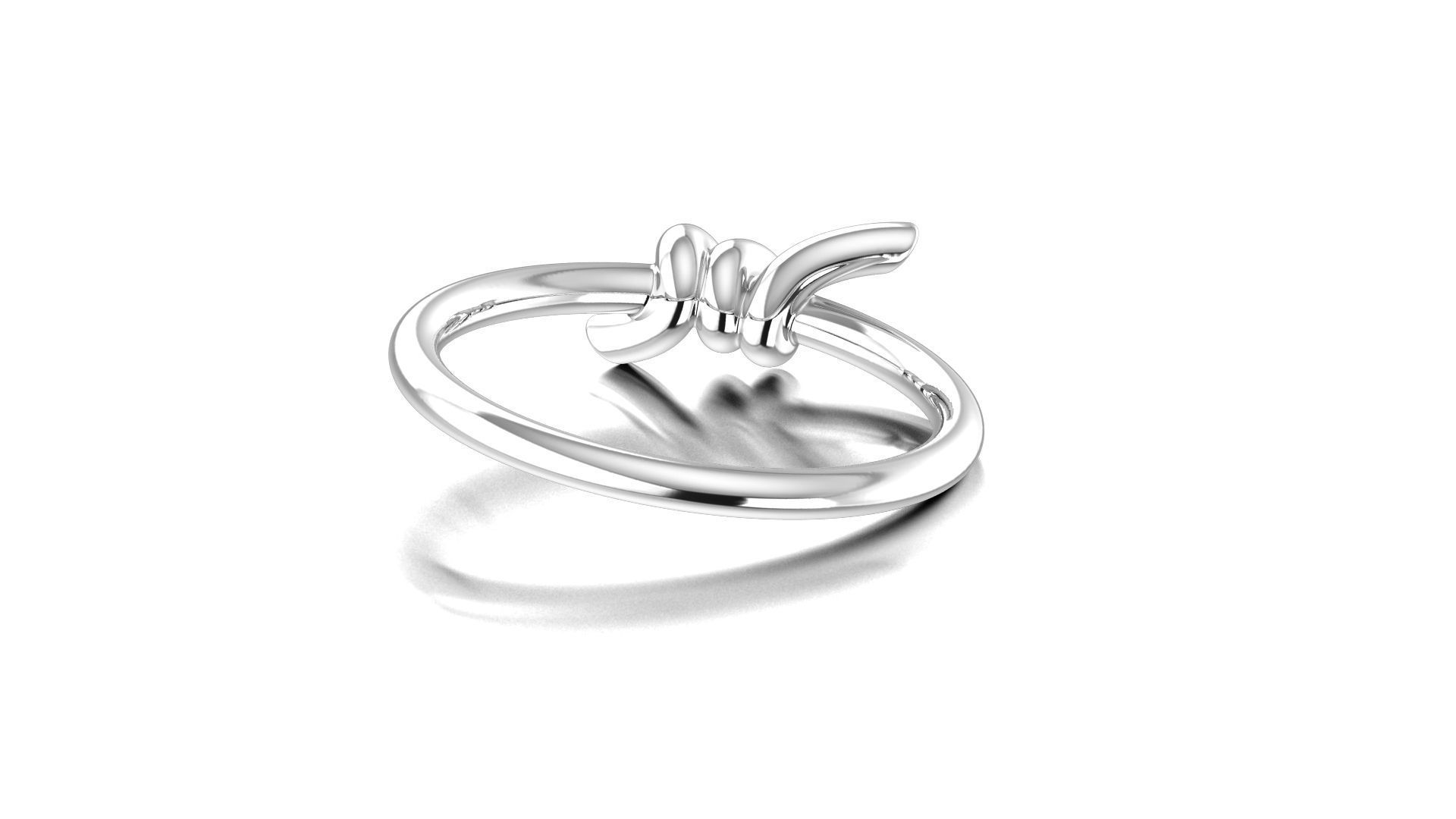 Elegant Knot Silver Ring featuring a sophisticated knot design crafted in high-quality sterling silver.