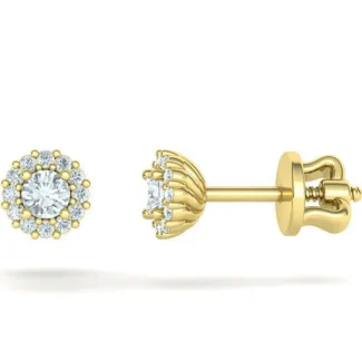 High-polished Bespoke Stud Earrings with unique custom design, symbolizing personalized elegance and sophistication, perfect for any occasion.