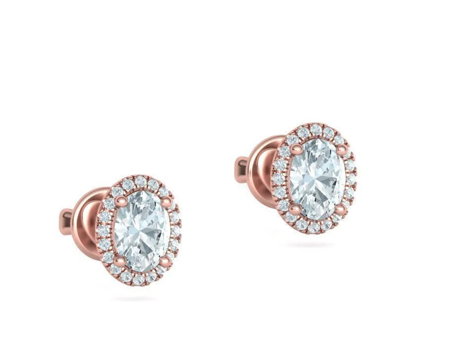 High-polished Delicate Oval Stud Earrings with a beautifully crafted oval design, symbolizing elegance and sophistication, perfect for any occasion.