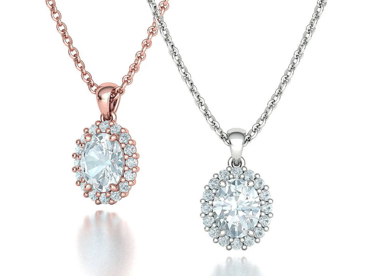 WN-014-Diana Oval Pendant Necklace-17 High-polished Diana Oval Pendant Necklace with a beautifully crafted oval pendant, symbolizing timeless elegance and sophistication, perfect for any occasion.