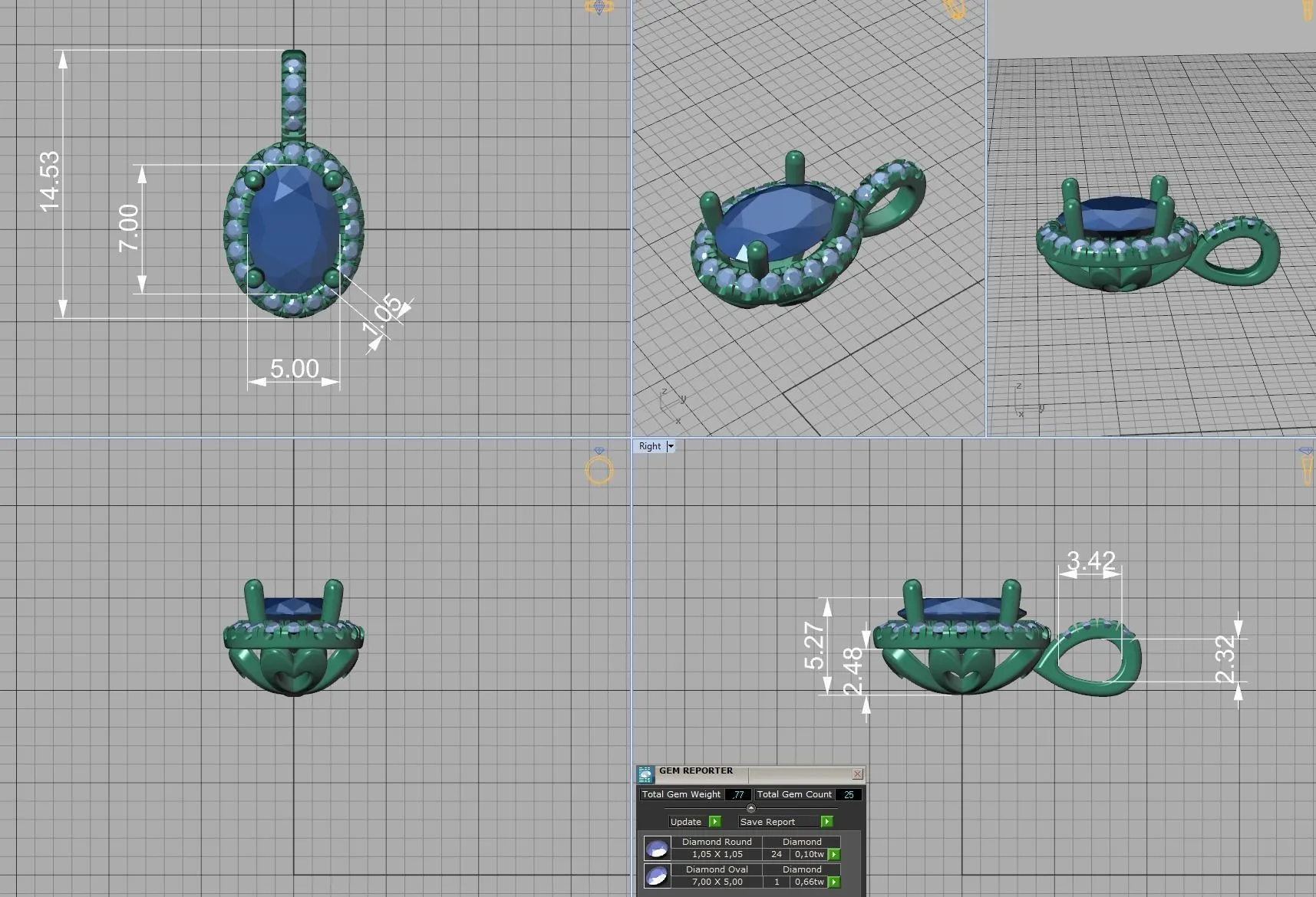 WN-020-Radiant Heart Oval Necklace-38 High-polished Radiant Heart Oval Necklace with a heart-shaped gemstone set in an elegant oval pendant, symbolizing love and elegance, perfect for any occasion.