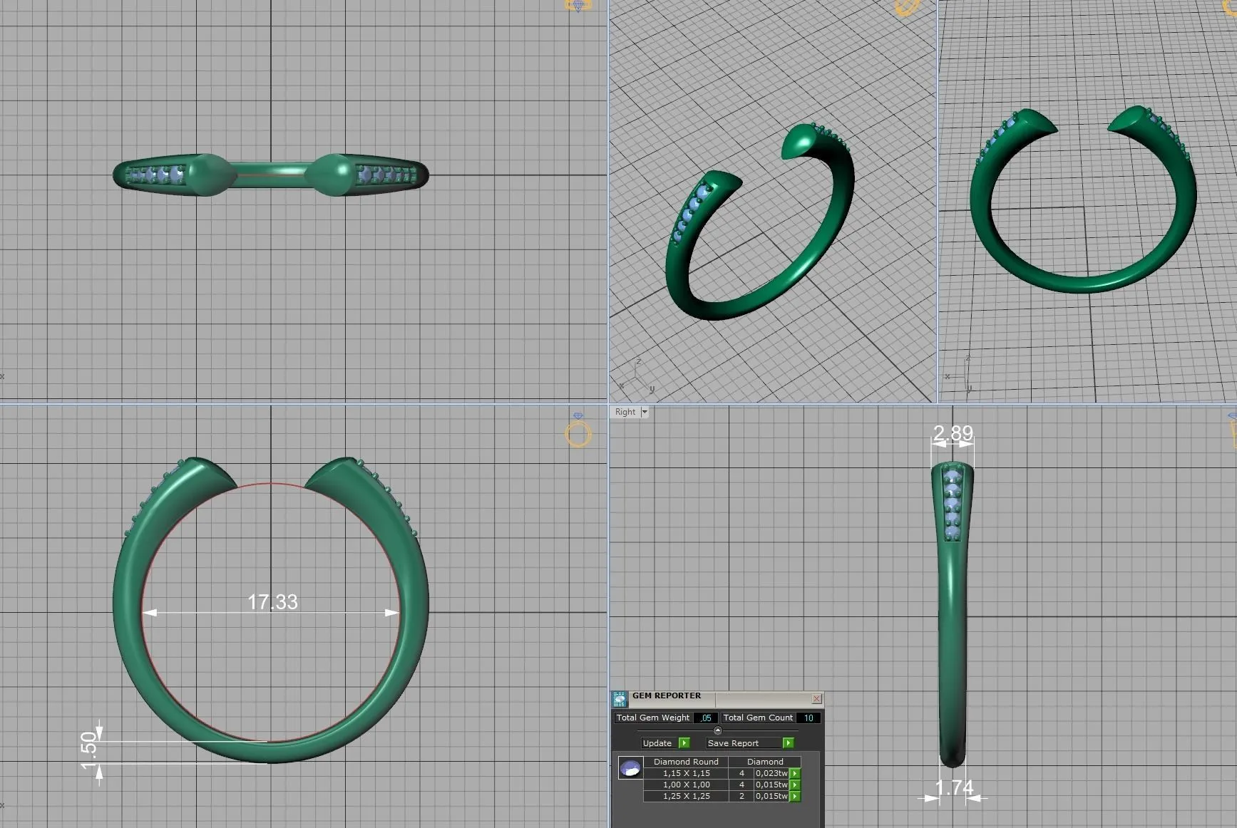 High-polished Diamond Sophia Open Ring with a unique open design adorned with diamonds, symbolizing modern elegance and sophistication, perfect for any occasion.