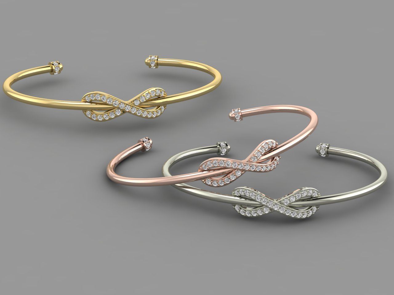 Stylish Infinity Silver Bracelet featuring a sleek infinity design, crafted from recycled silver with a high-polished finish.