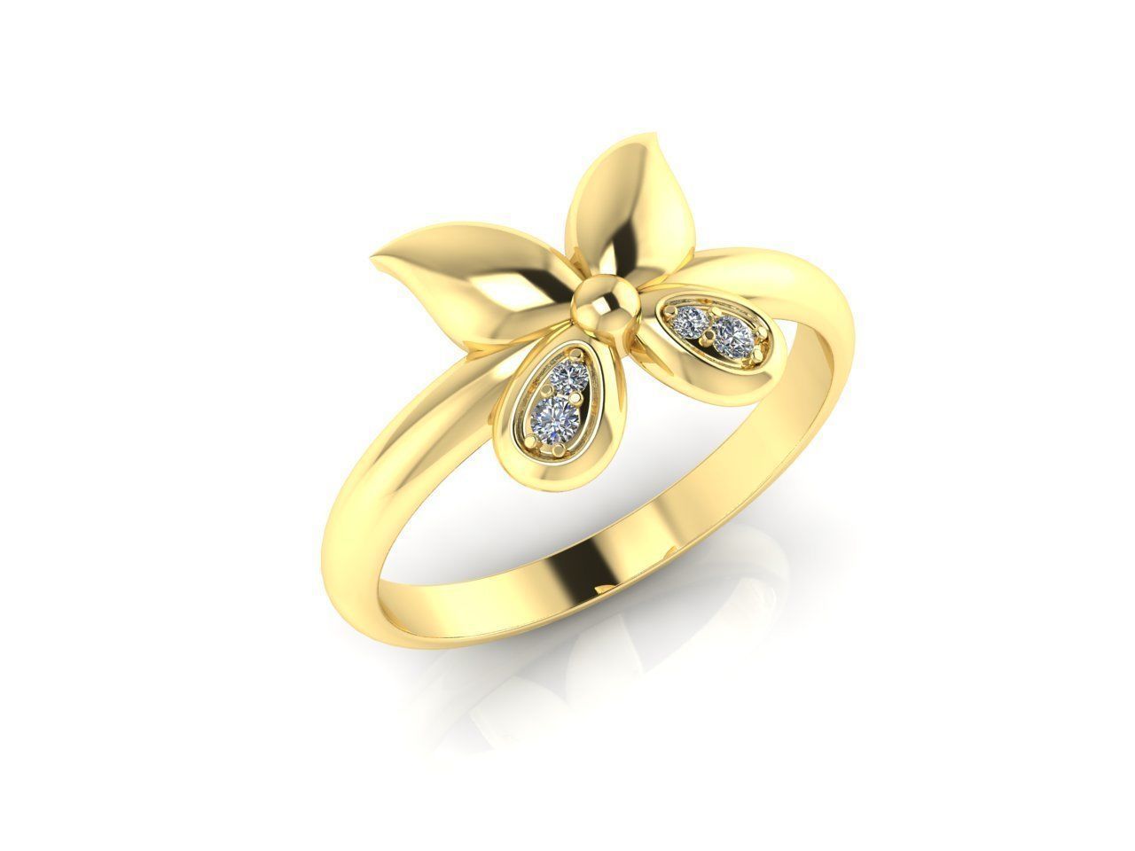 Elegant Bow Silver Ring with Chic Bow Design