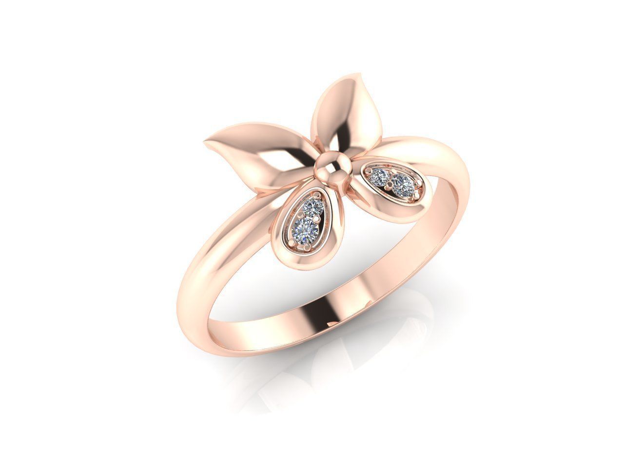 Elegant Bow Silver Ring with Chic Bow Design