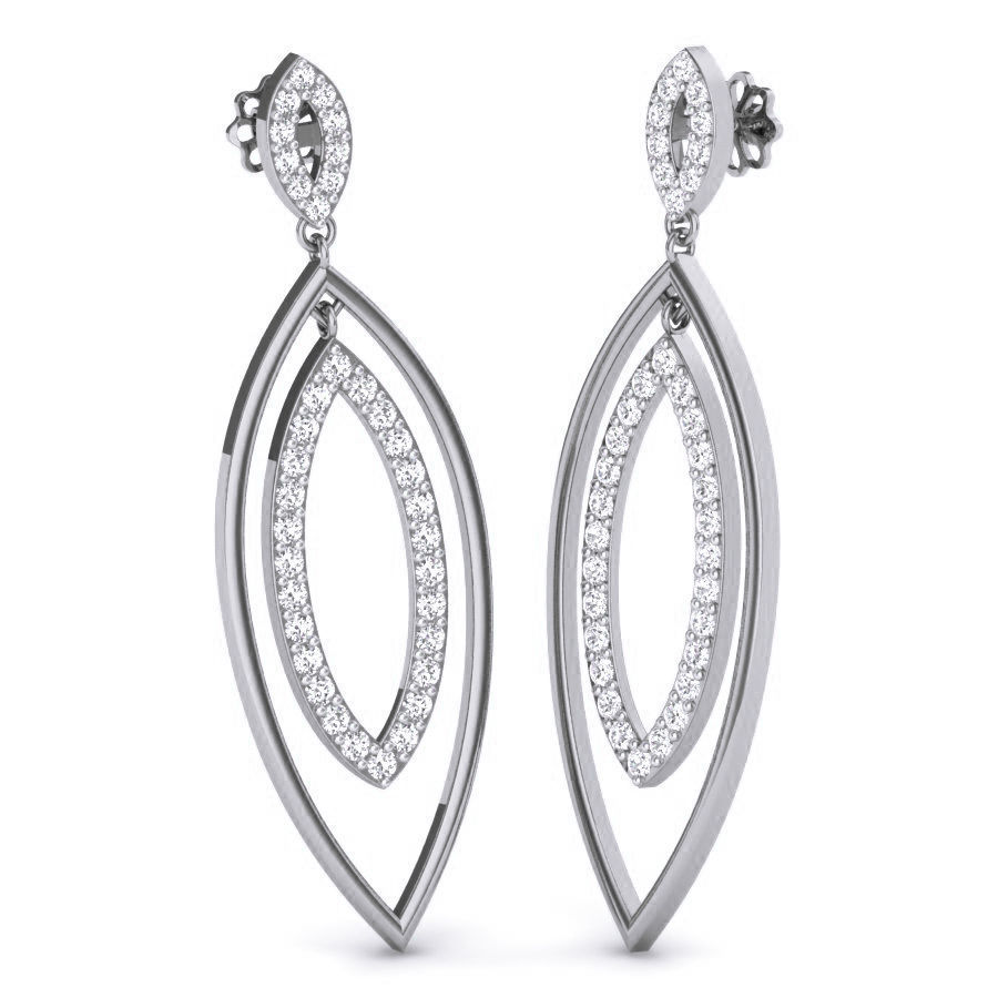 women-drop-earrings-3dm-render-details-3d-model-0bdbd09f59 Luminous Leaf Silver Earrings with elegant leaf design and radiant silver finish, adding sophistication to any outfit.