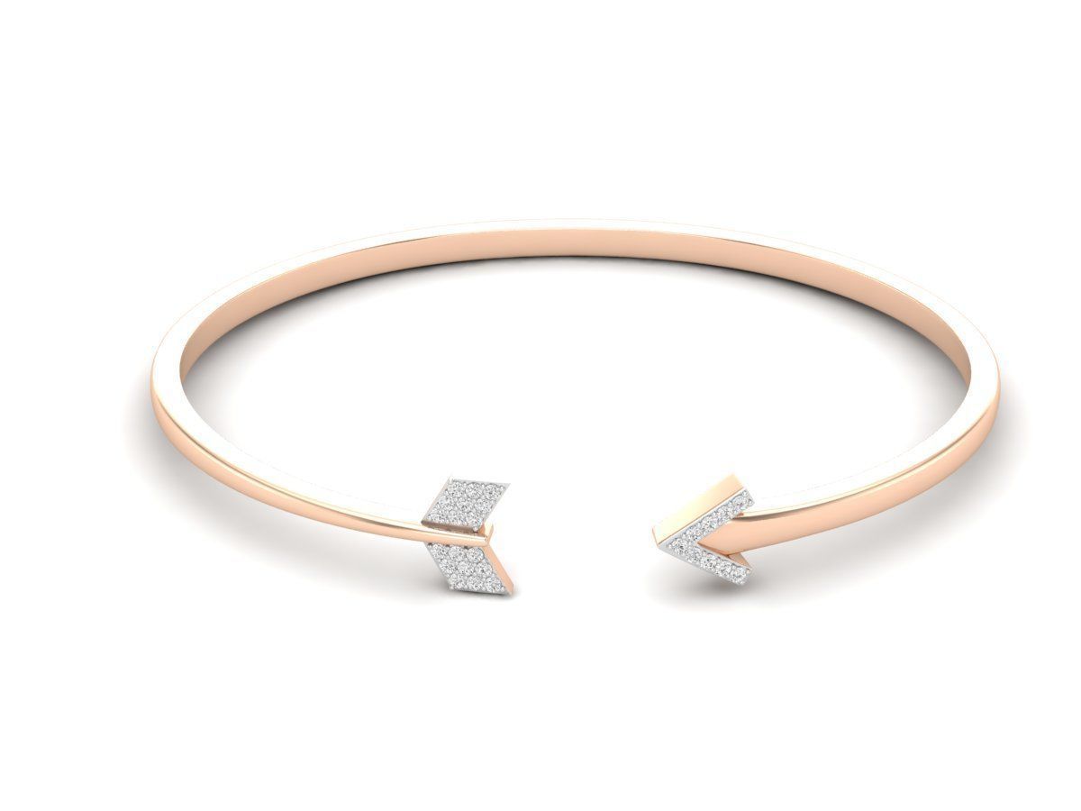 Sparkling Arrow Silver Bracelet featuring a sleek, modern arrow design in sterling silver.