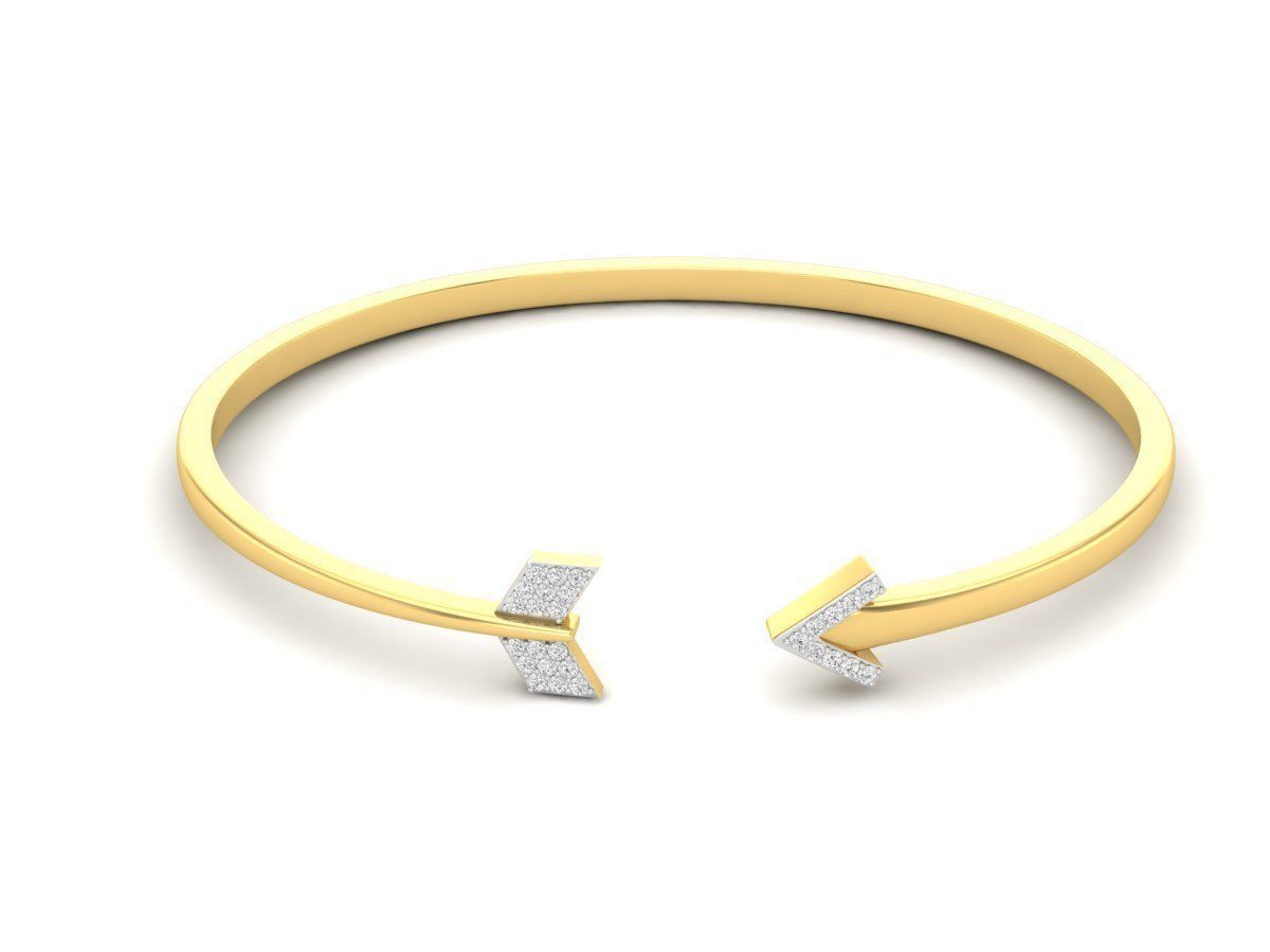 Sparkling Arrow Silver Bracelet featuring a sleek, modern arrow design in sterling silver.