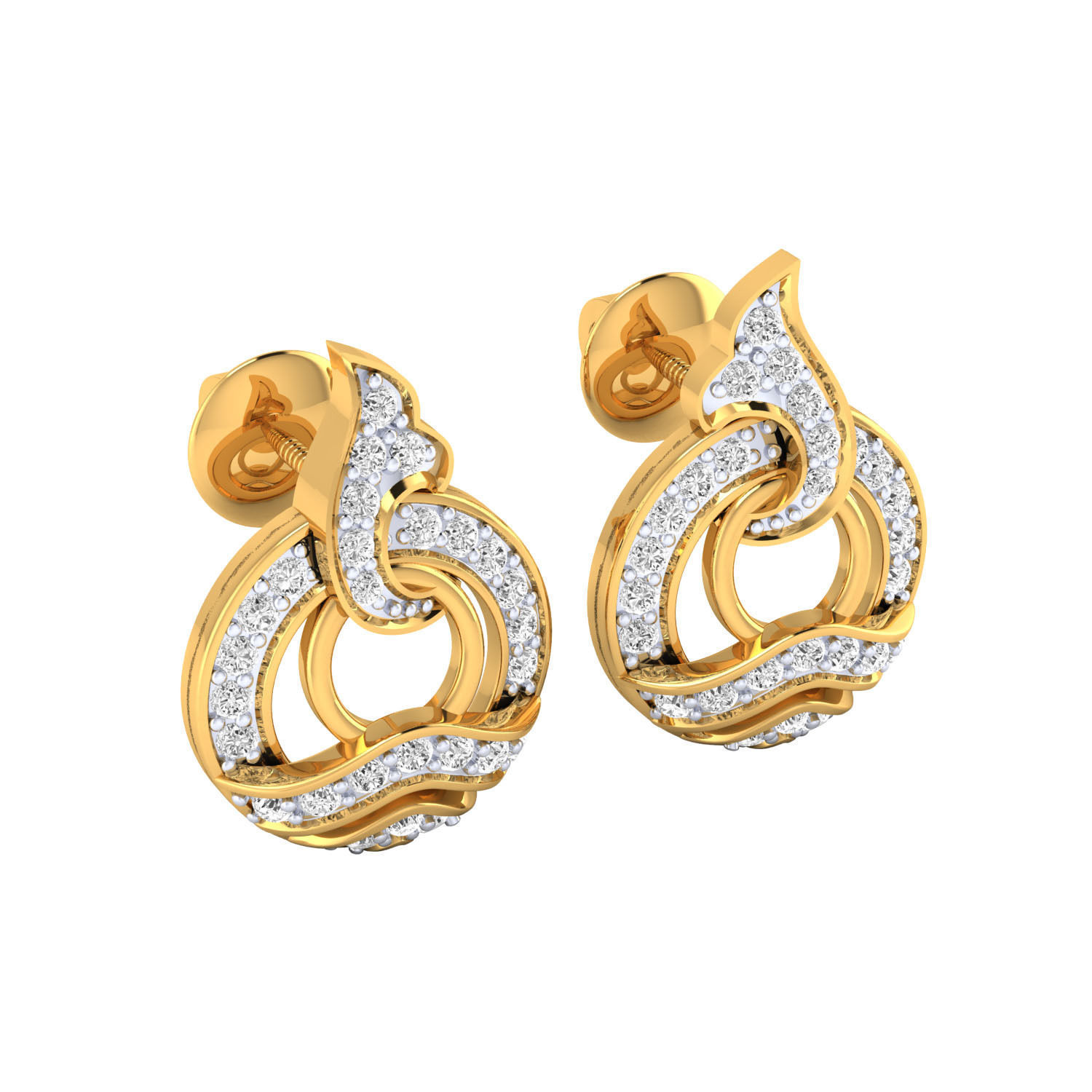 Elegant Seascape Silver Earrings with intricate ocean-inspired details