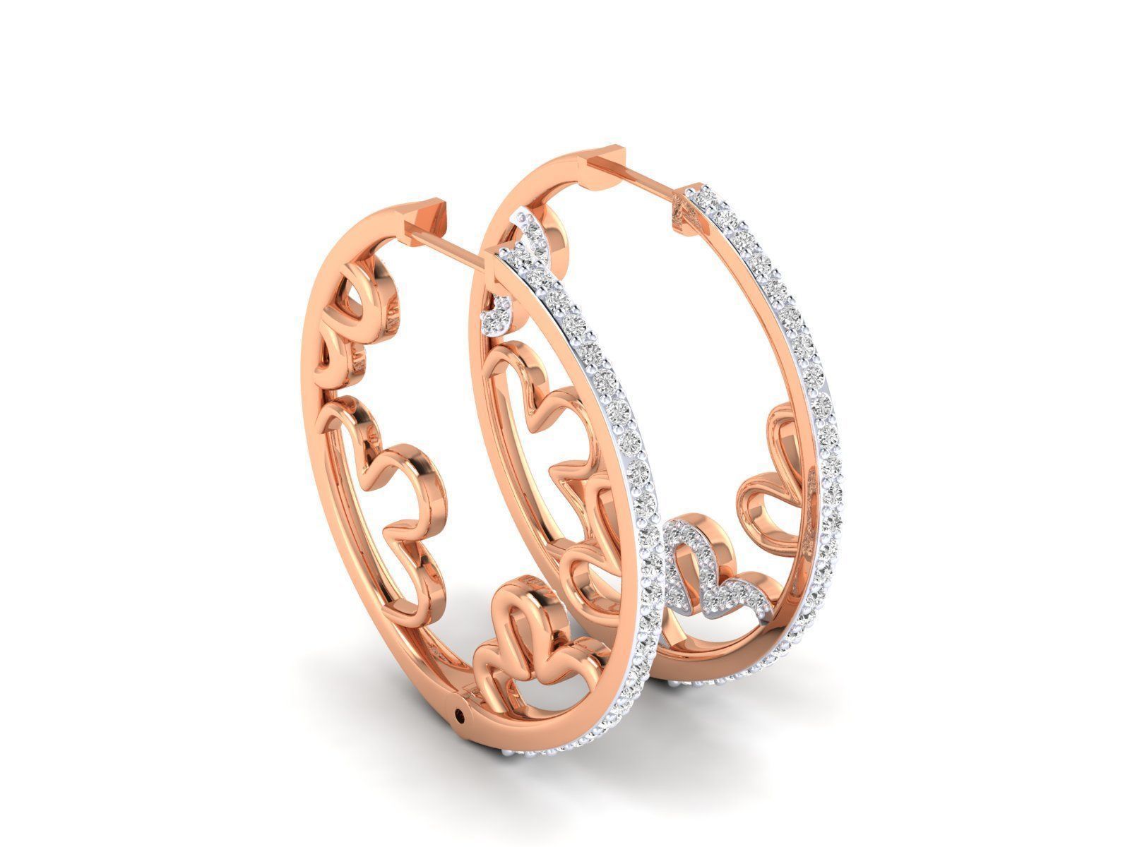 HFS-E024 (8) Celtic Silver Hoop Earrings with intricate designs