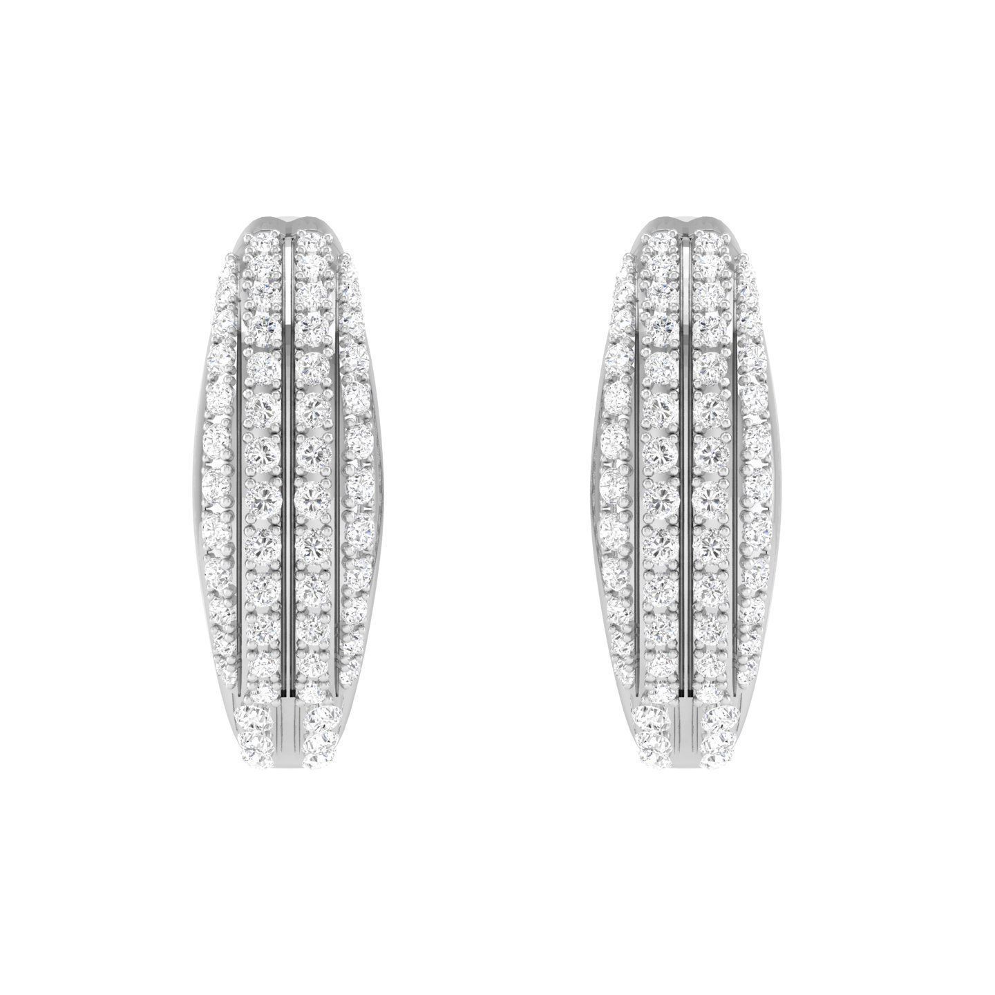 Sleek Luxe Silver Hoop Earrings